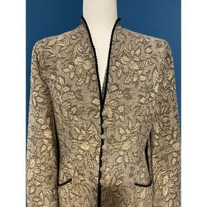 Platinum by Dorothy schoelen Vintage floral blazer M